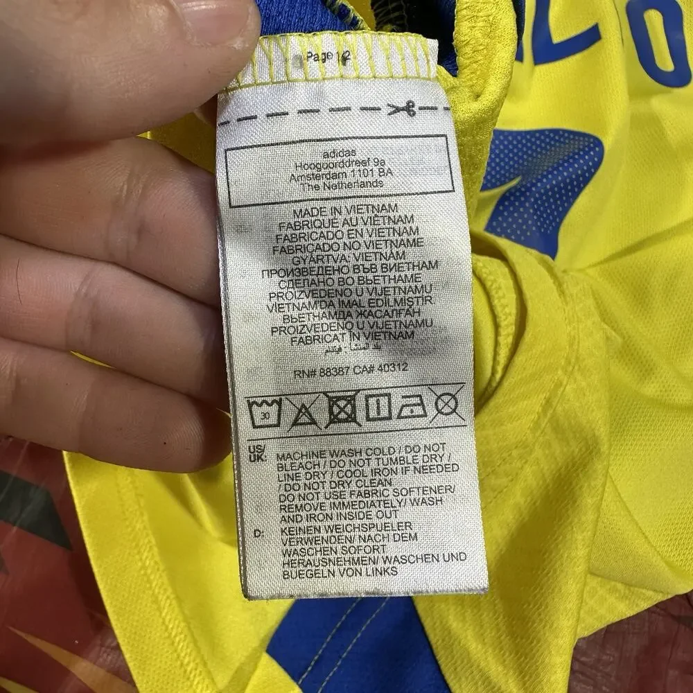 Adidas Jersey Youth Size 9-10Y Yellow Ronaldo #7 Al-Nassr FC 24/25 Home Soccer